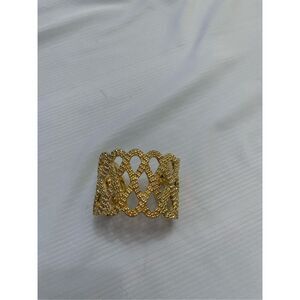 Lilly Pulitzer Gold Tone Weave Cuff Bracelet